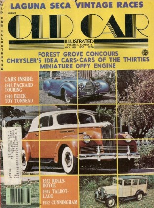 OLD CAR ILLUSTRATED 1978 MAY - '10 BUICK TOY TONNEAU, '32 R-R,'12 BACKARD '30'*